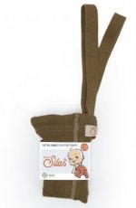 Footed tights w. braces Acorn Brown - Silly Silas